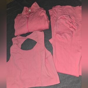 Fashion Nova Vibrant Pink Workout Ensemble
